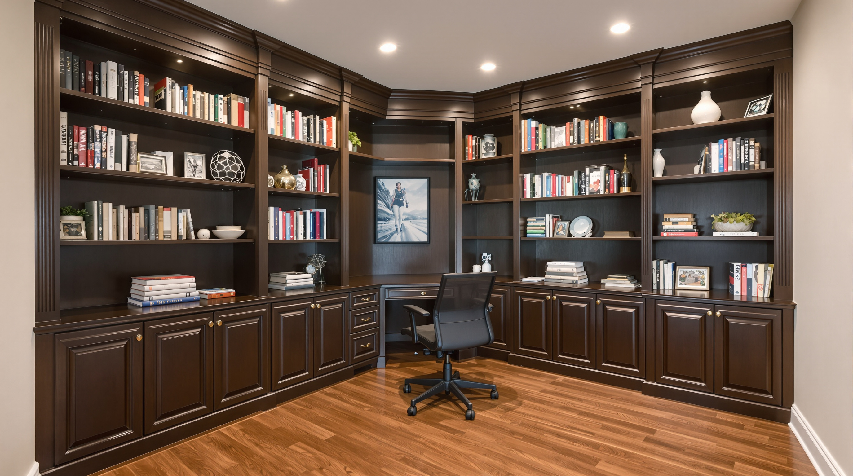 Room addition with modern interior